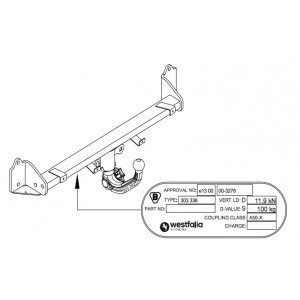 ФАРКОП BMW 5-ser. F07 Gran Turismo 2009-13 быстросъемный Westfalia 303336600001 ФАРКОП BMW 5-ser. F07 Gran Turismo 2009-13 быстросъемный Westfalia 303336600001