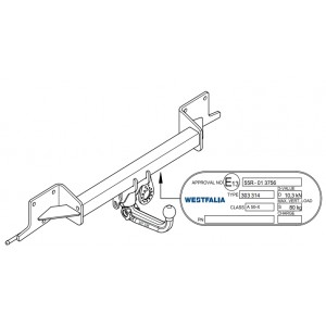 ФАРКОП BMW X1 E84 быстросъемный Westfalia 303394600001 ФАРКОП BMW X1 E84 быстросъемный Westfalia 303394600001