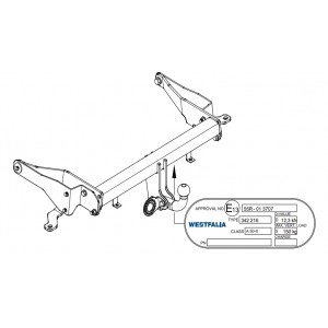 ФАРКОП Chevrolet Captiva быстросъемный Westfalia 342217600001 ФАРКОП Chevrolet Captiva быстросъемный Westfalia 342217600001