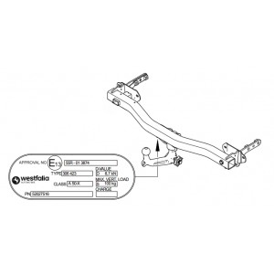 ФАРКОП Jeep Renegade невидимый Westfalia 342197600001 ФАРКОП Jeep Renegade невидимый Westfalia 342197600001