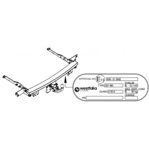 ФАРКОП Ford S-Max 2015- невидимый Westfalia 307497600001 ФАРКОП Ford S-Max 2015- невидимый Westfalia 307497600001