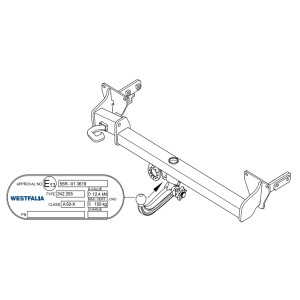 ФАРКОП Jeep Cherokee 2014- быстросъемный Westfalia 342207600001 ФАРКОП Jeep Cherokee 2014- быстросъемный Westfalia 342207600001