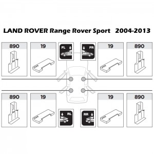Thule 1456Б.У. для Land Rover Range Rover Sport 2004-2013 Thule 1456Б.У. для Land Rover Range Rover Sport 2004-2013