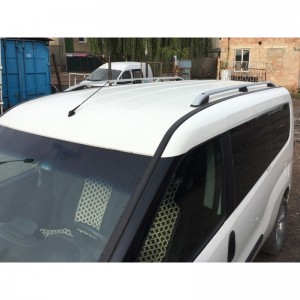 Рейлинги Skyport (серый мат) для Fiat Doblo 2010- Рейлинги Skyport (серый мат) для Fiat Doblo 2010-