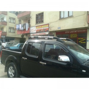 Рейлинги с перемычками (Хром) - Nissan Navara 2006-2015гг. Рейлинги с перемычками (Хром) - Nissan Navara 2006-2015гг.