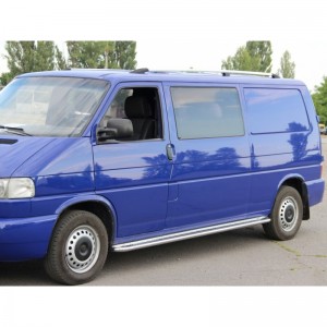 Рейлинги хромированные для Volkswagen T4 Transporter с пластиковыми опорами Рейлинги хромированные для Volkswagen T4 Transporter с пластиковыми опорами