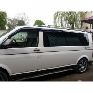 Рейлинги Skyport (серый мат) для Volkswagen T6 2015- Рейлинги Skyport (серый мат) для Volkswagen T6 2015-