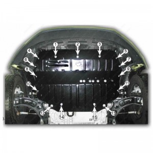 VOLKSWAGEN Jetta 2005-2010 Защита моторн. отс. категории F VOLKSWAGEN Jetta 2005-2010 Защита моторн. отс. категории F